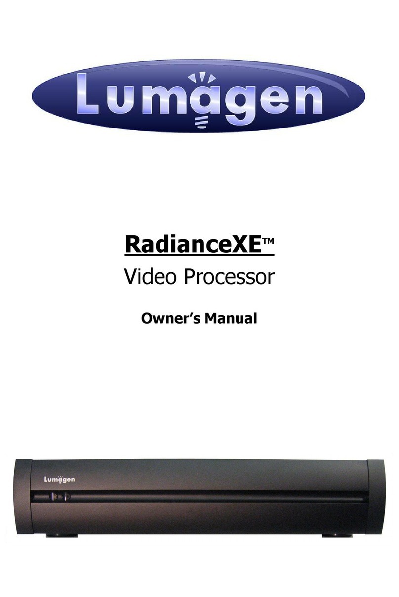 Lumagen RadianceXE User manual