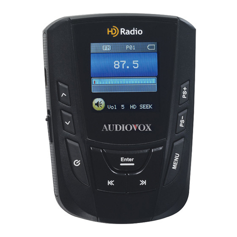 Audiovox iHD-P01 User manual Audiovox iHD-P01 User manual