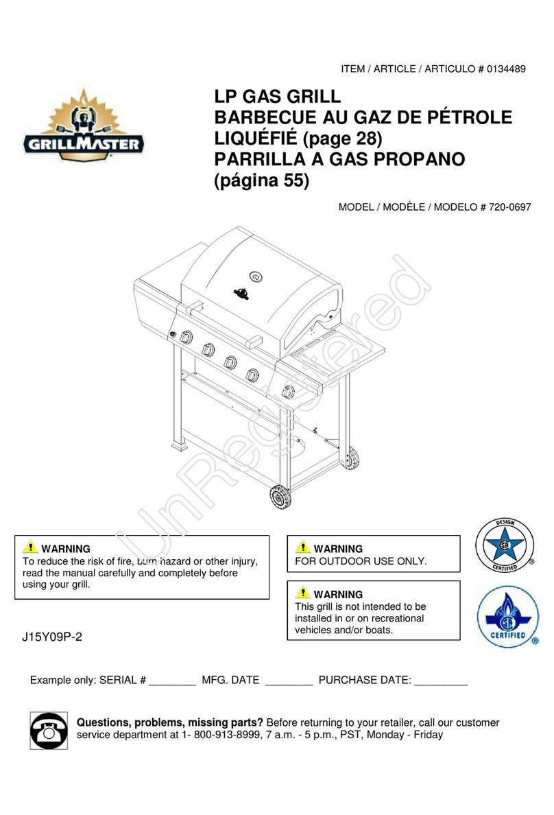 GrillMaster 720-0697 owner's manual