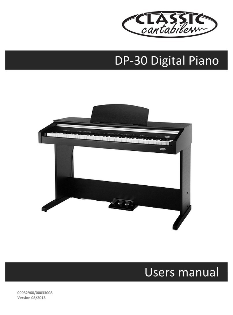 Classic Cantabile DP-30 user manual