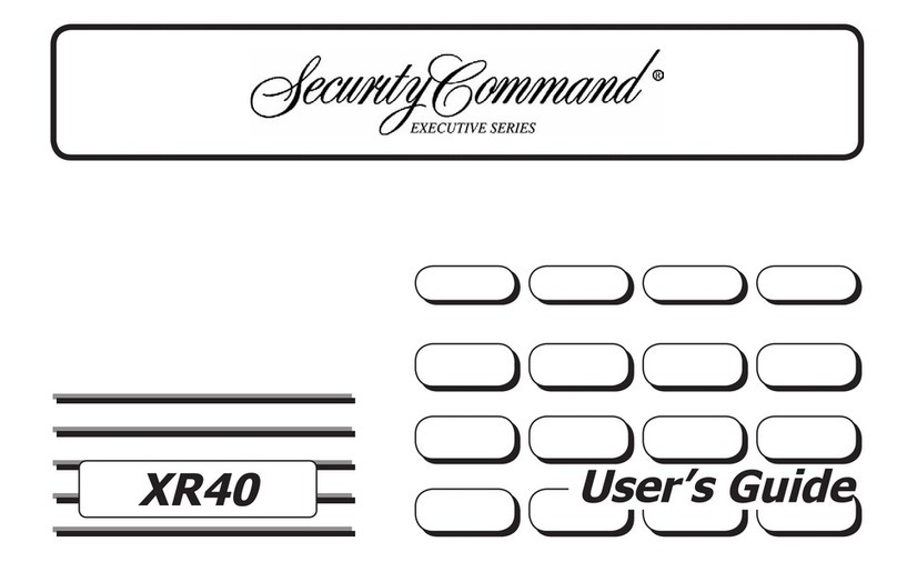 Security Command XR40 User manual