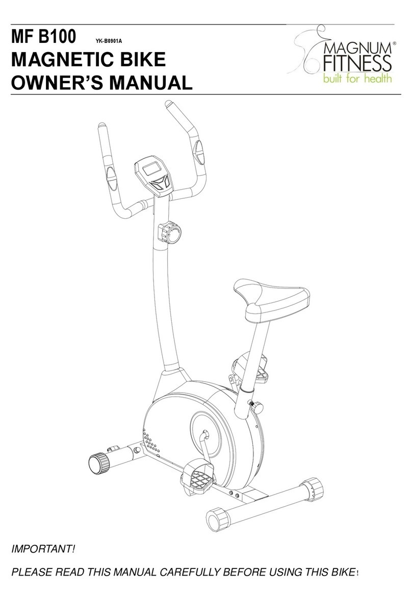 Magnum fitness MF B100 owner's manual