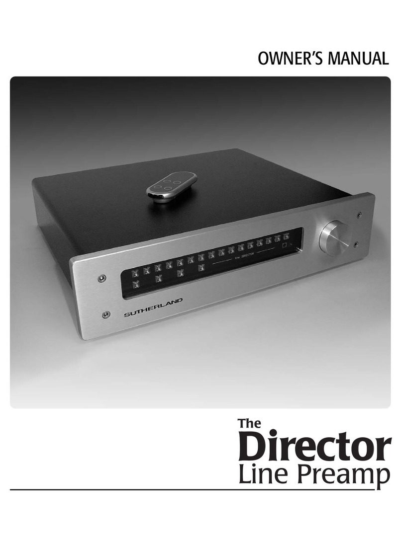 Sutherland Director Line Preamp owner's manual