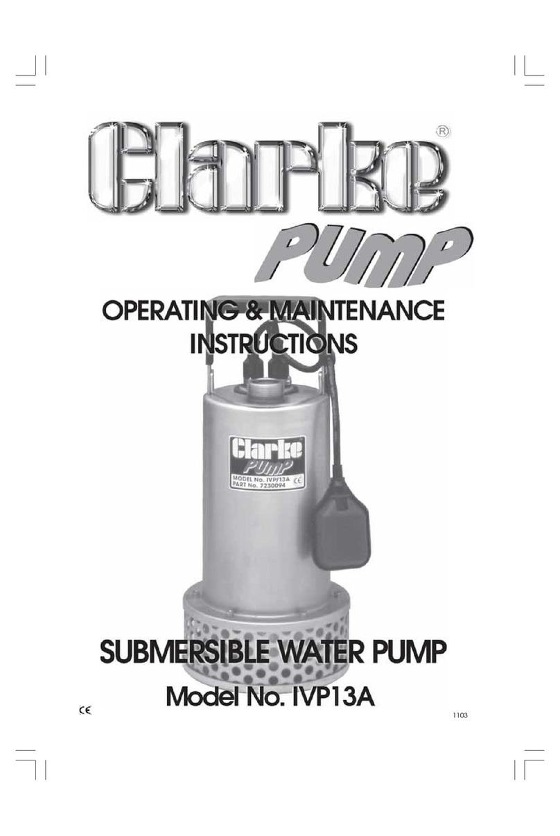 Clarke IVP13A Installation and operation manual Clarke IVP13A Installation and operation manual