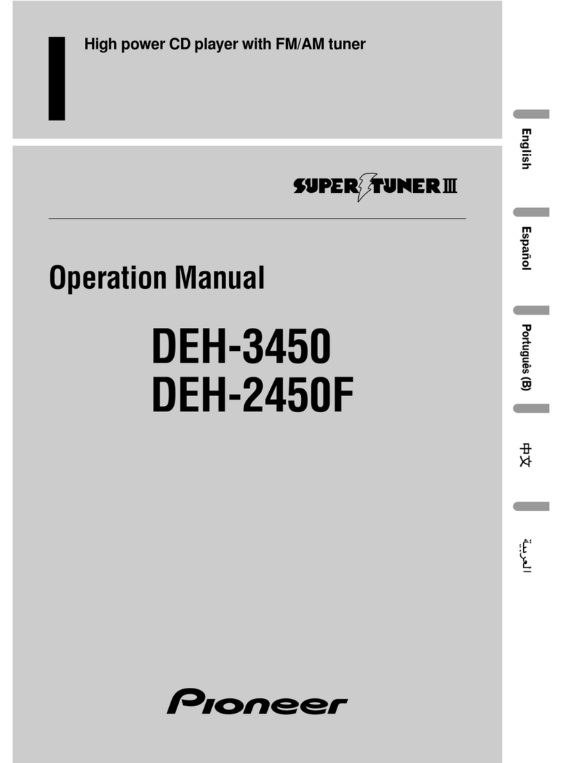 Pioneer DEH-3450 Operation manual