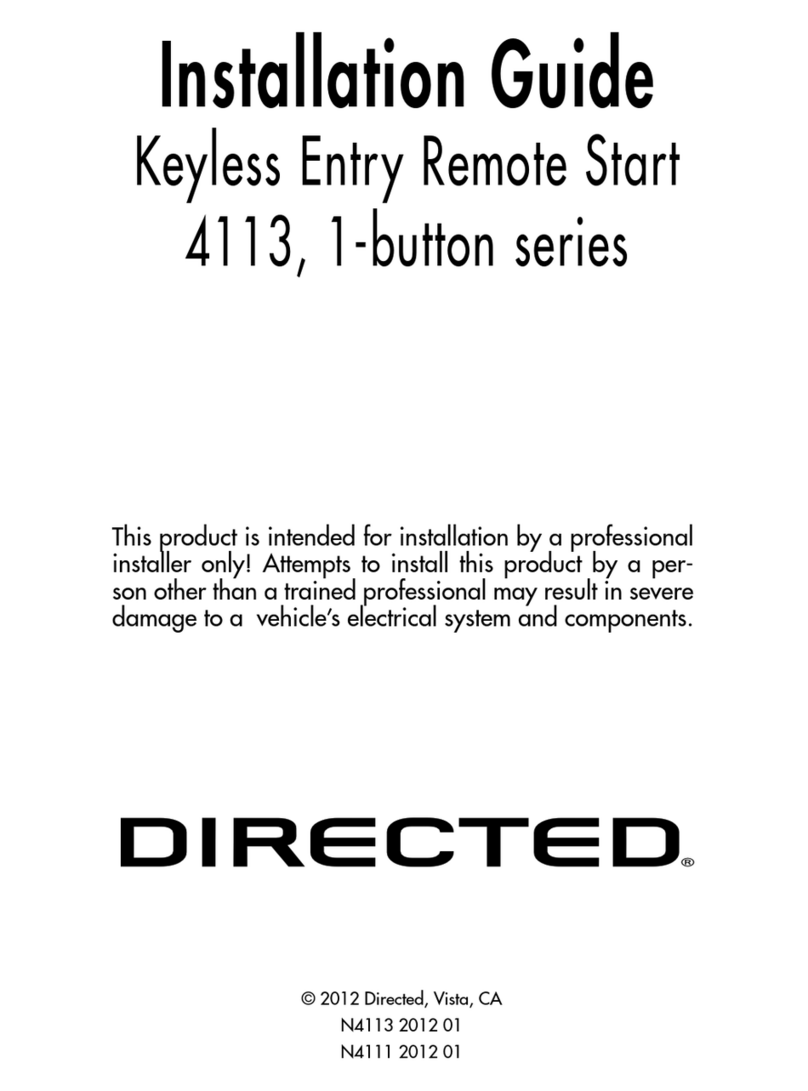 Directed 4113, 1-button series installation guide