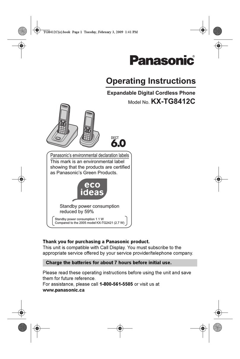 Panasonic KX-TG8412C User manual