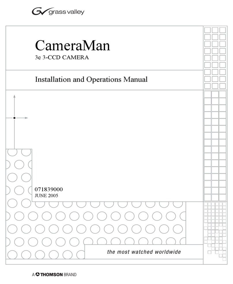 GRASS VALLEY CameraMan 3e Installation and operation manual