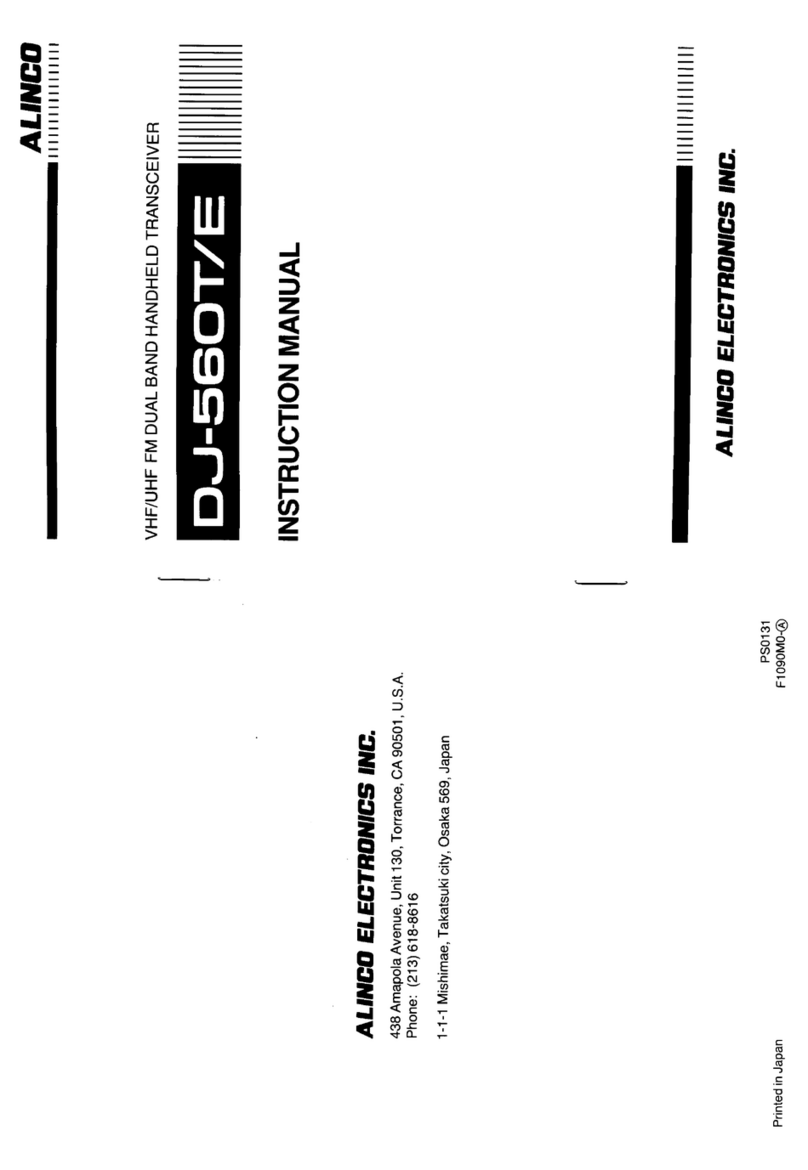 Alinco DJ-560t User manual