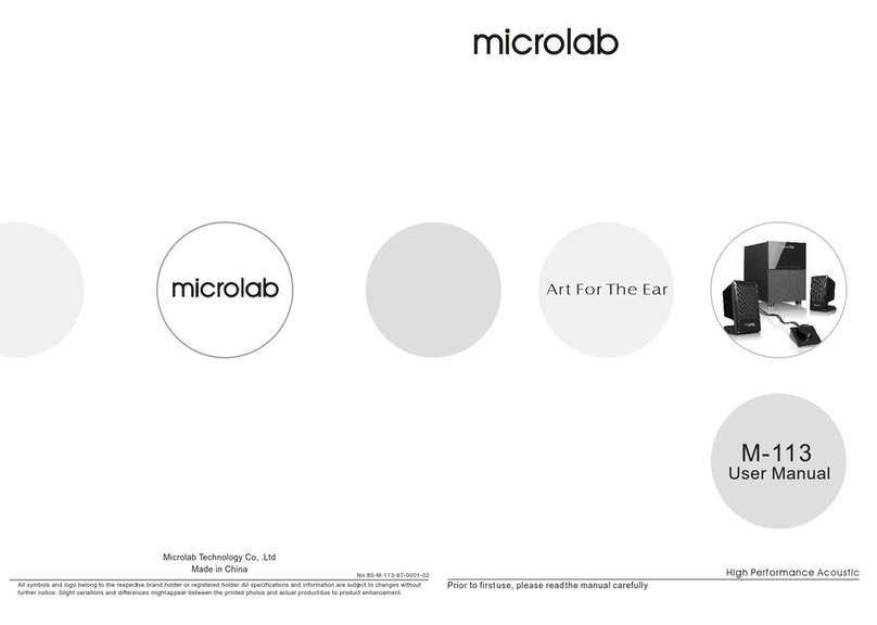 Microlab M-113 user manual