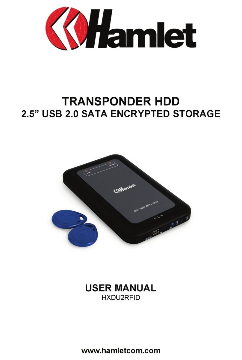 Hamlet HXDU2RFID User manual