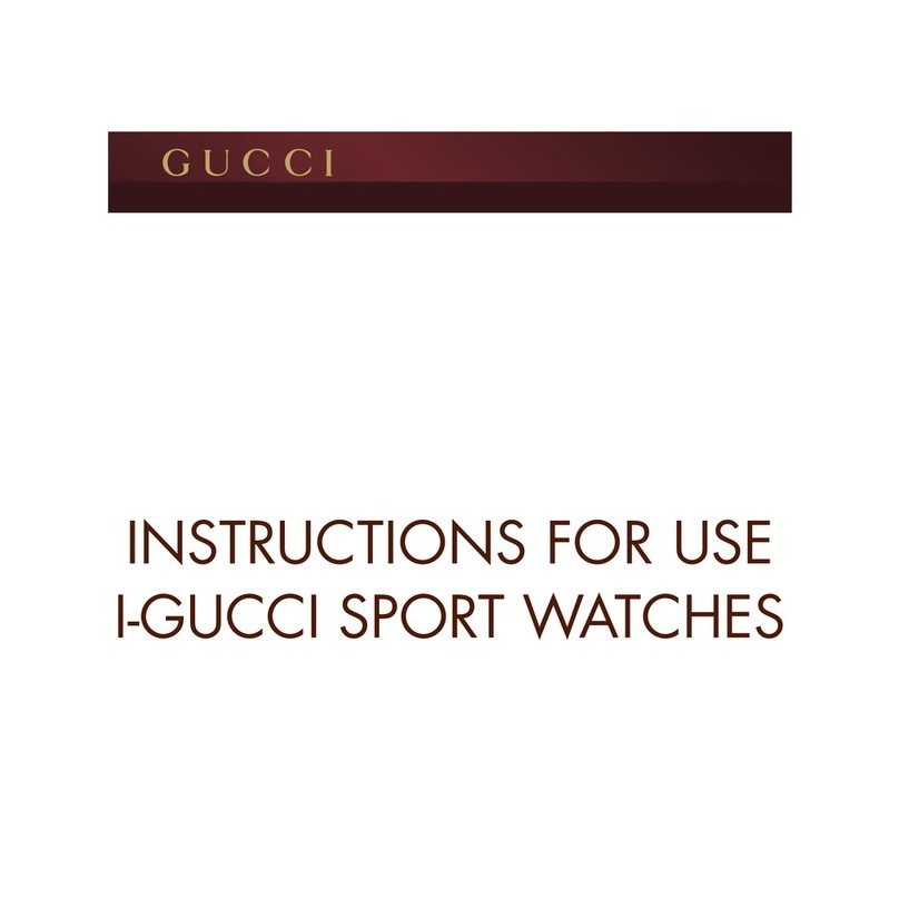 Gucci I-GUCCI Instructions for use