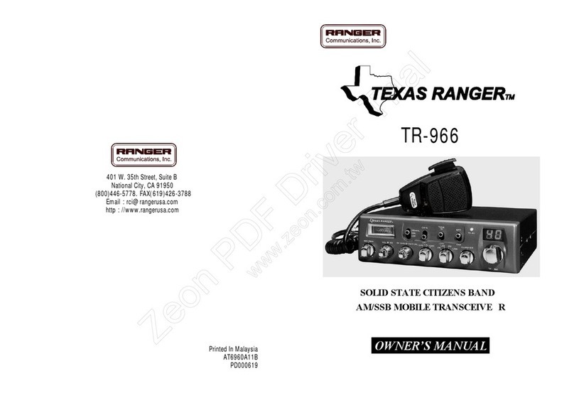 TEXAS RANGER TR-966 owner's manual
