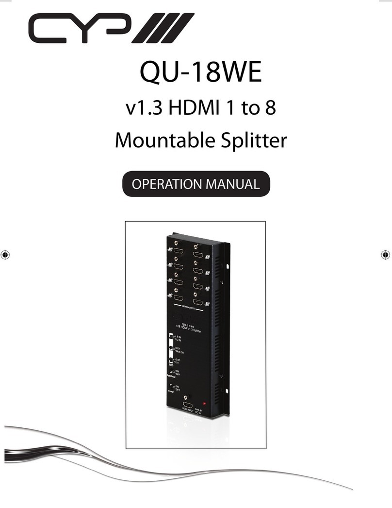 CYP QU-18WE User manual