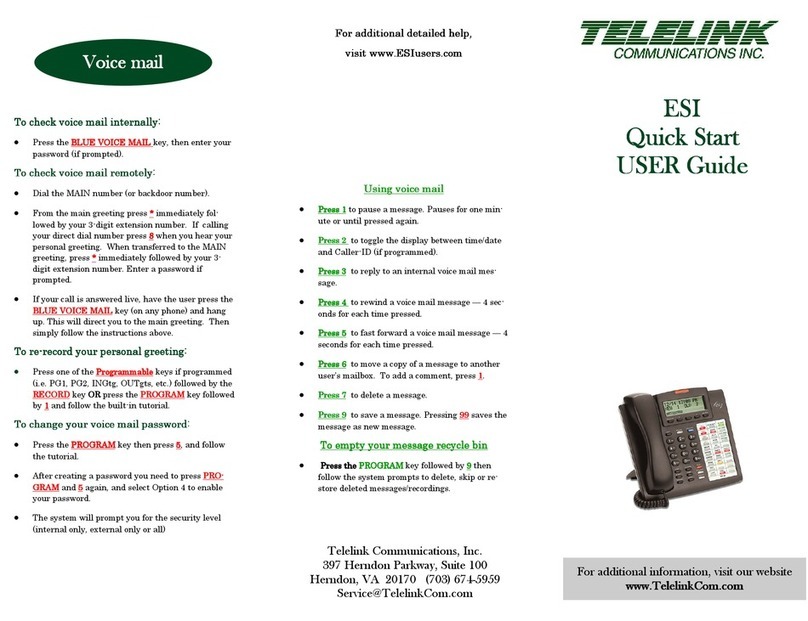 Telelink ESI Quick start quick start  user guide