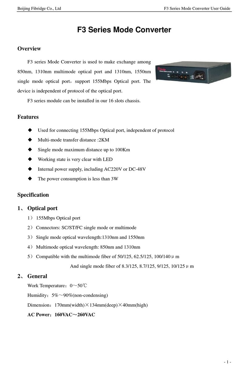 Fibridge F3 Series user guide