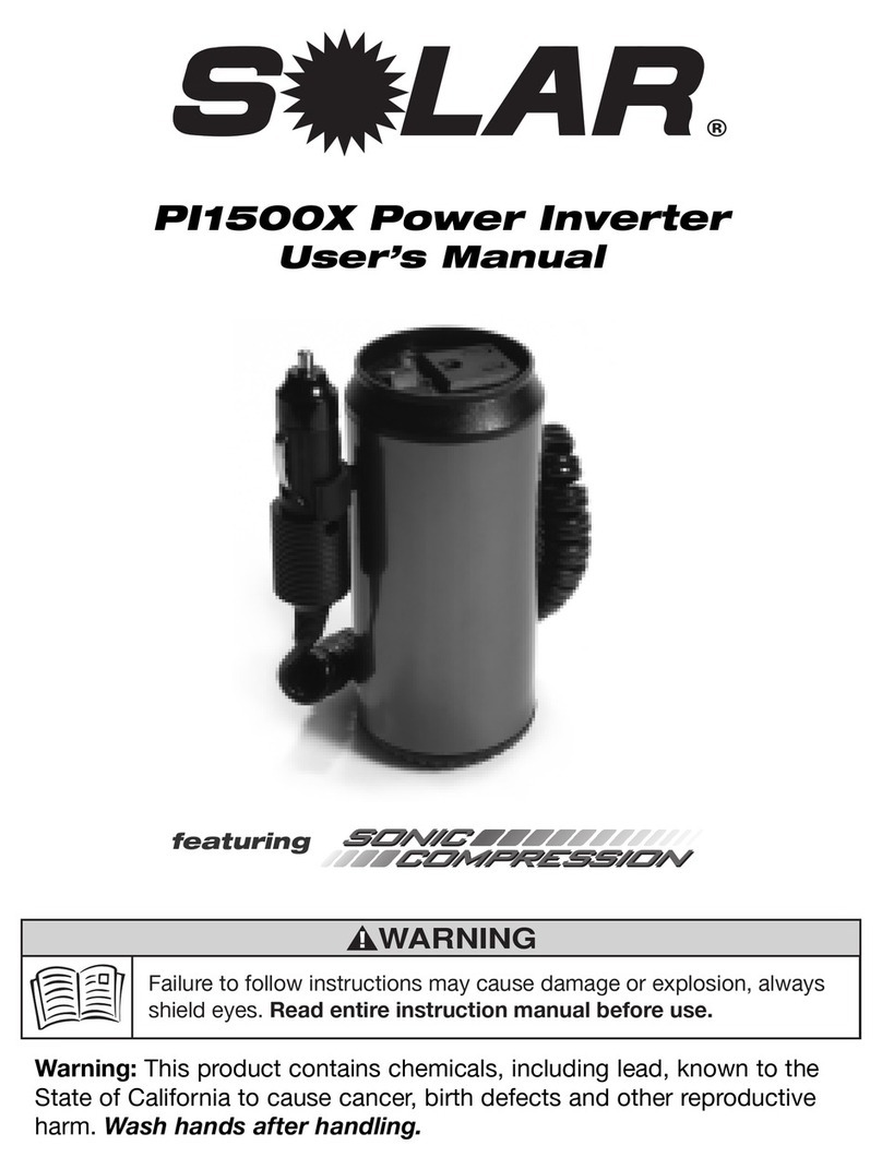 Solar PI1500X user manual