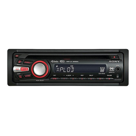 Sony CDX GT330 - Radio / CD User manual