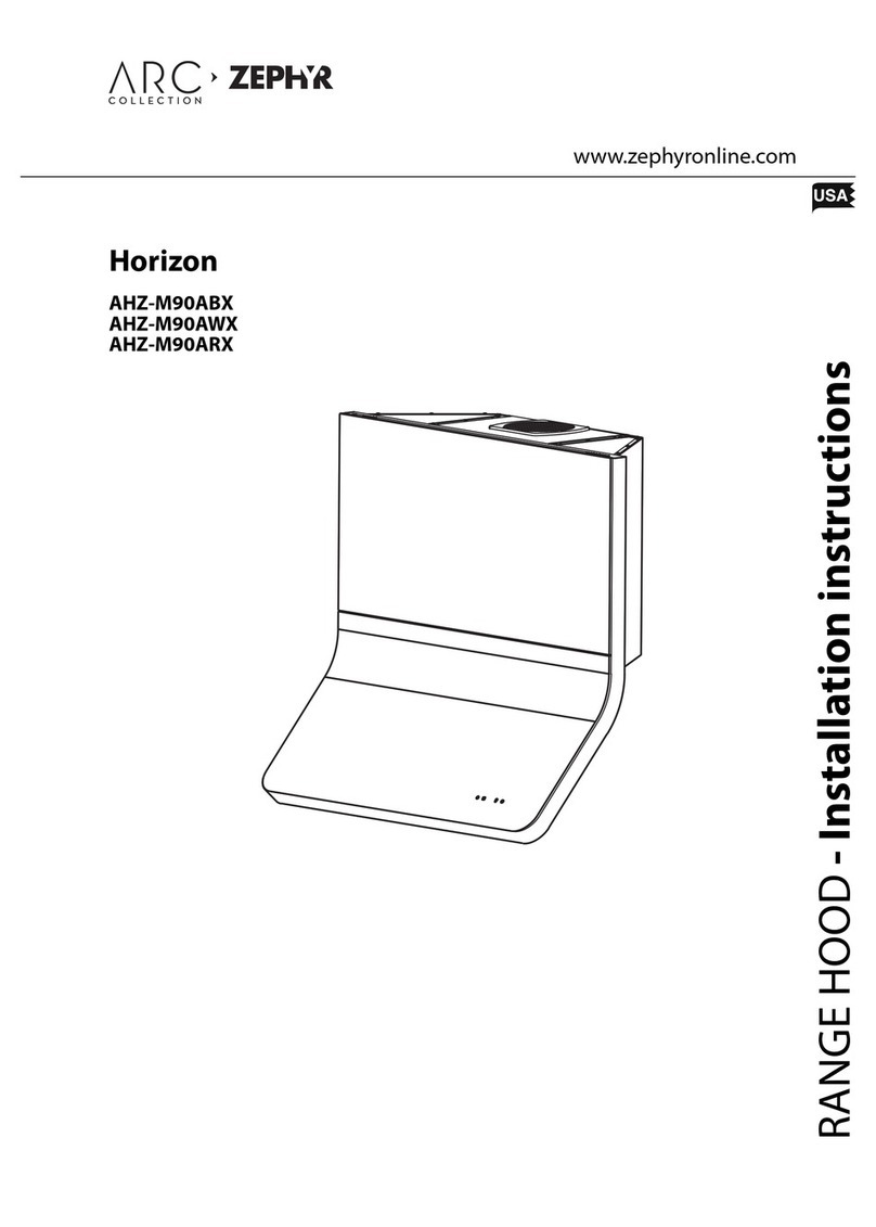 Zephyr ARC AHZ-M90AWX User manual