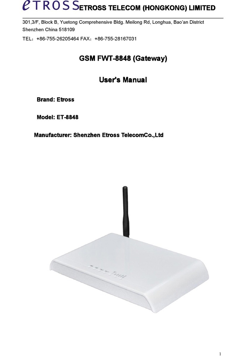 Estross ET-8848 User manual