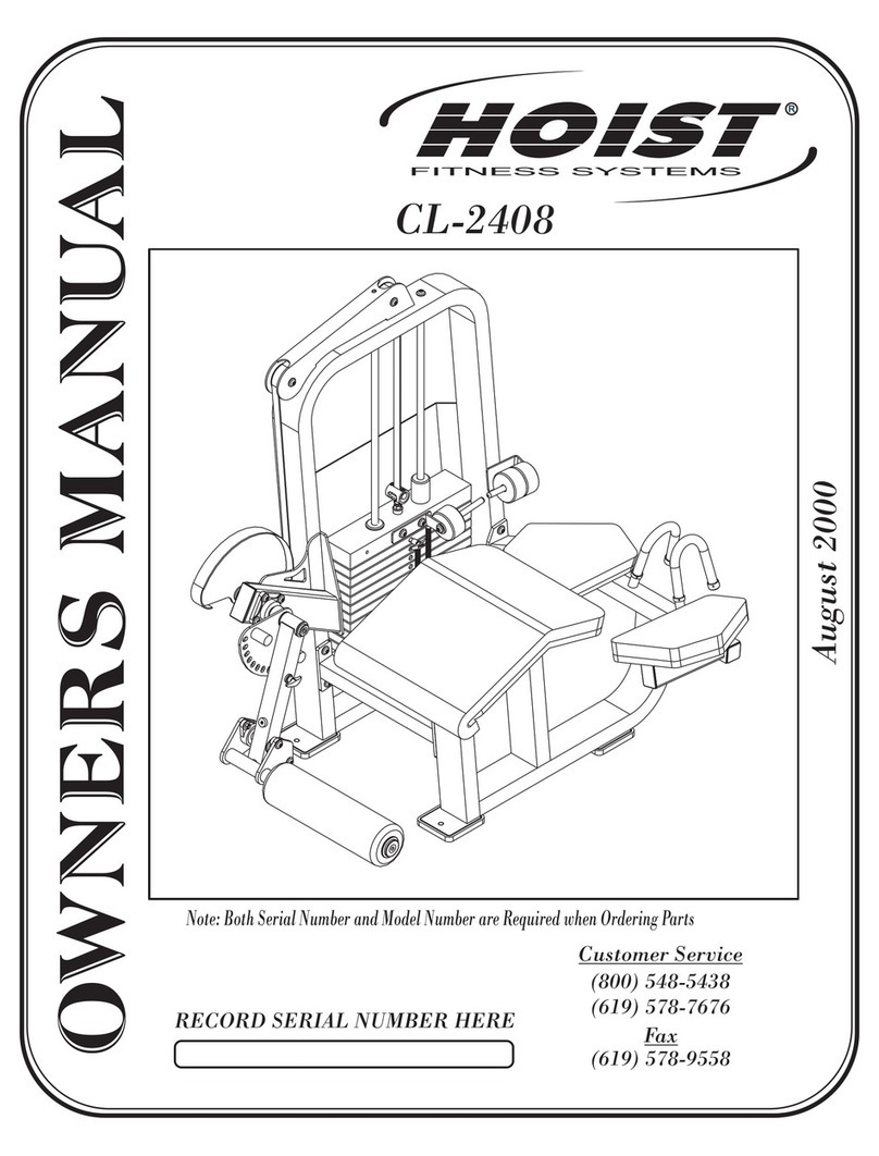 Hoist Fitness CL-2408 owner's manual