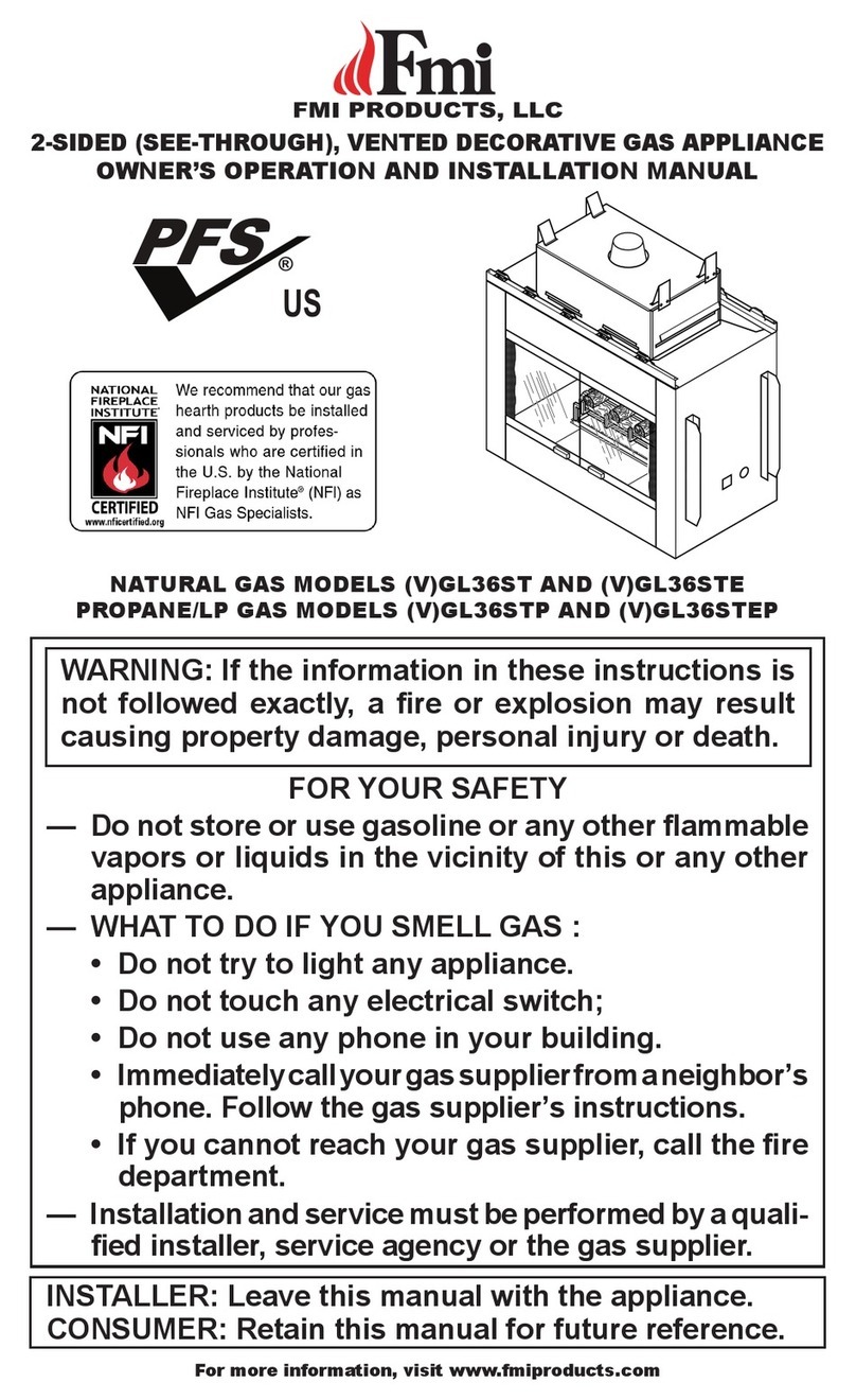 FMI GL36St OWNER'S OPERATION AND INSTALLATION MANUAL
