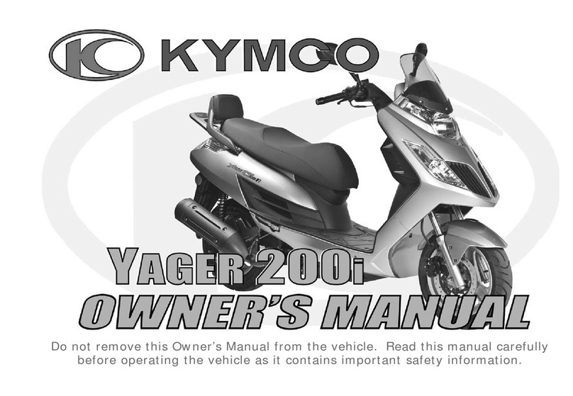 KYMCO Yager 200i owner's manual