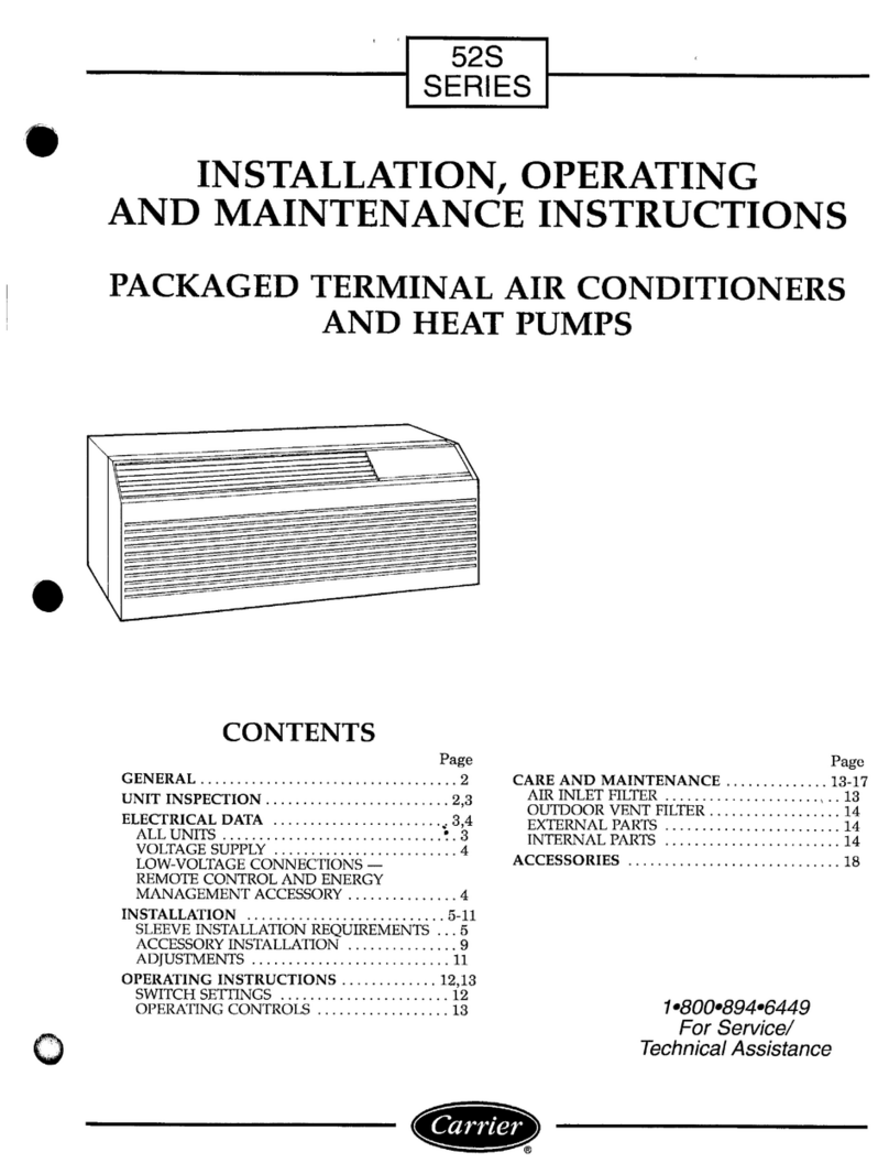 Carrier 52S series Assembly instructions