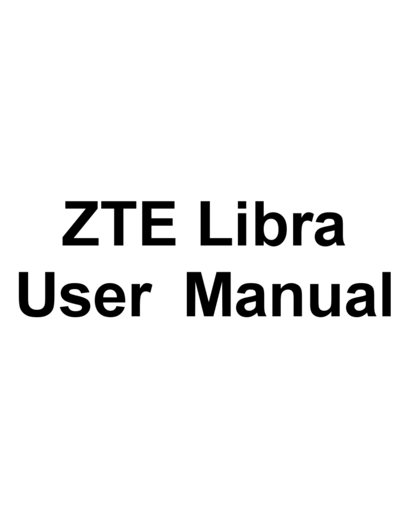 Zte Libra User manual