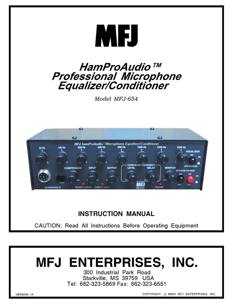 MFJ hamProAudio MFJ-654 instruction manual