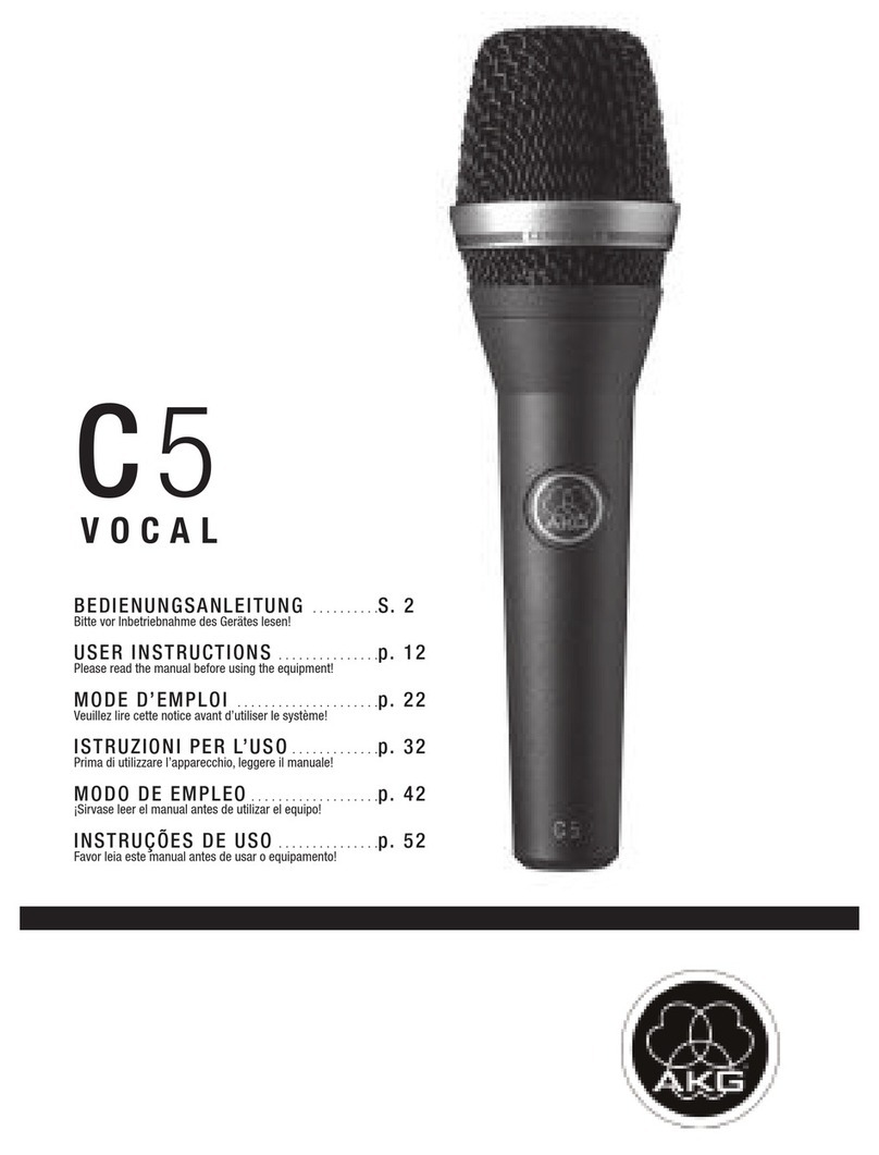 AKG C5 VOCAL User manual