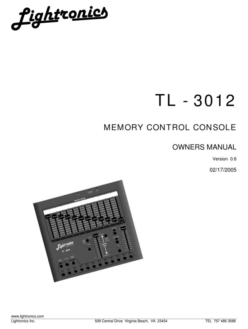 Lightronics TL-3012 User manual
