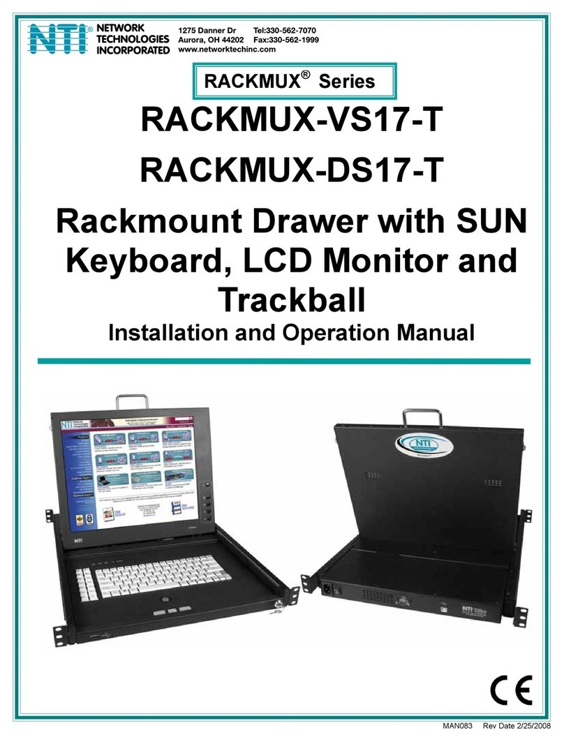 NTI RACKMUX-VS17-T Installation and operation manual