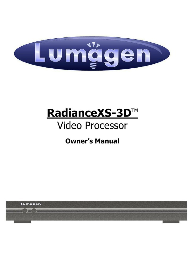 Lumagen RadianceXS-3D User manual