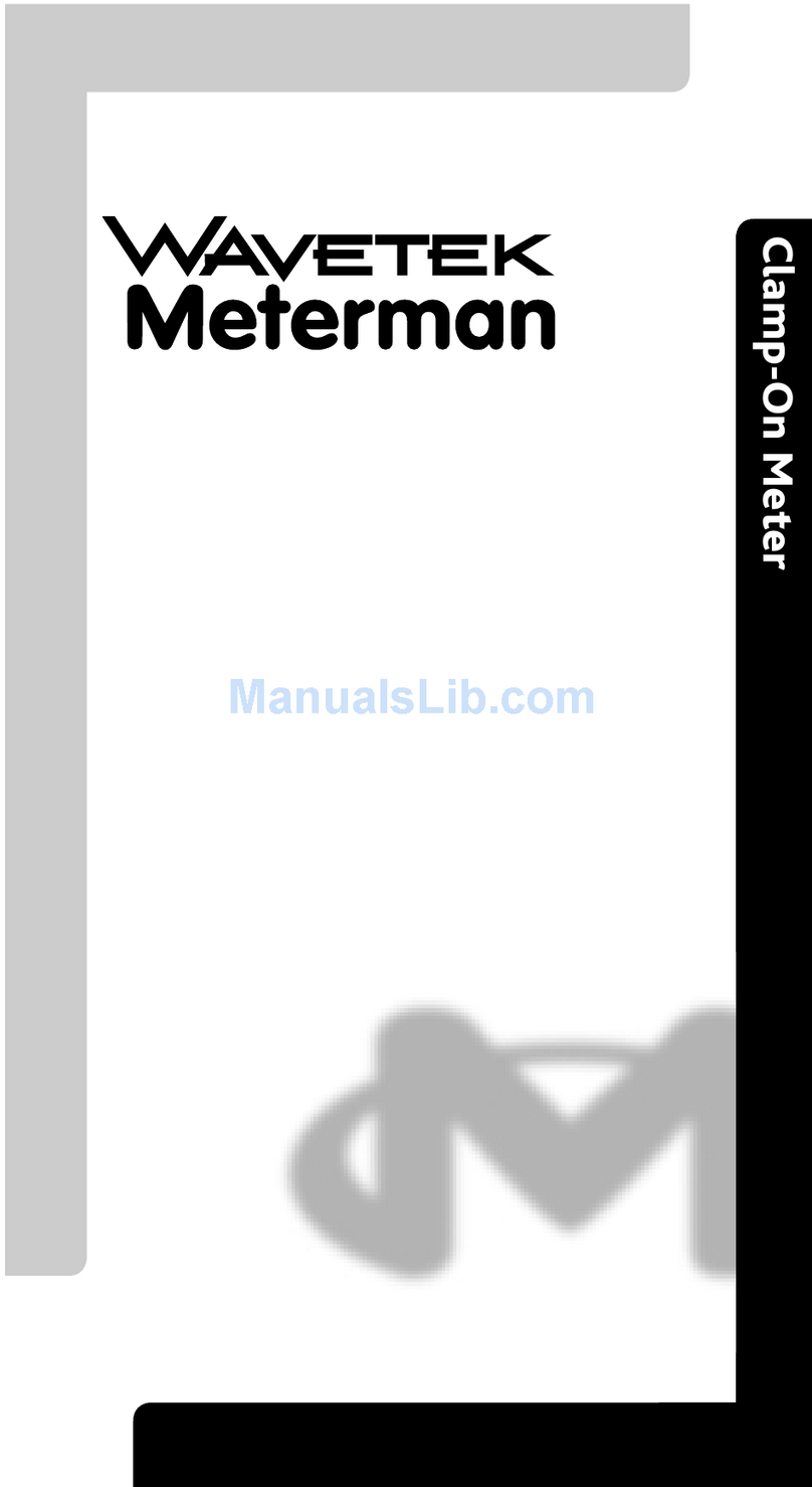Wavetek Meterman AD105 Operator's manual