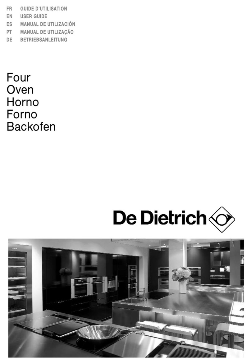 DeDietrich Oven User manual