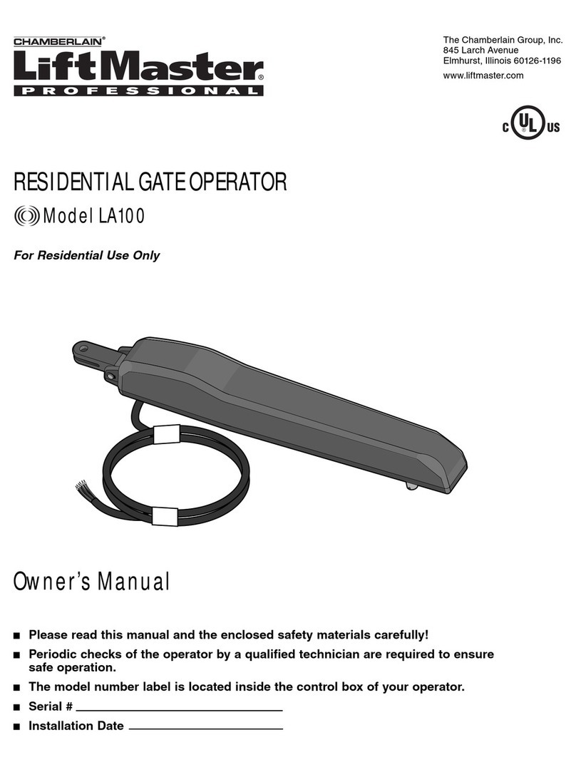 Chamberlain LA100 owner's manual
