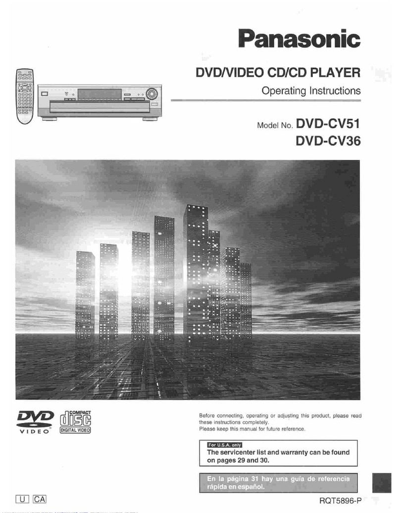 Panasonic DVD-CV51 User manual