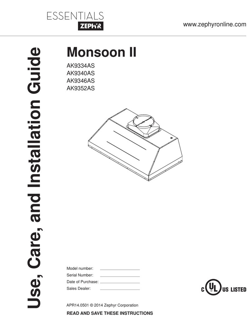 Zephyr Monsoon II AK9334AS Installation guide