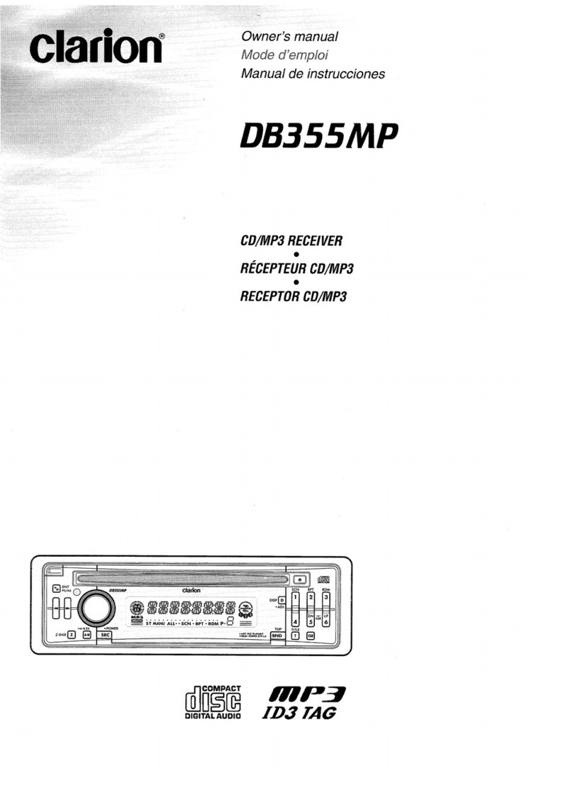 Clarion DB355MP User manual