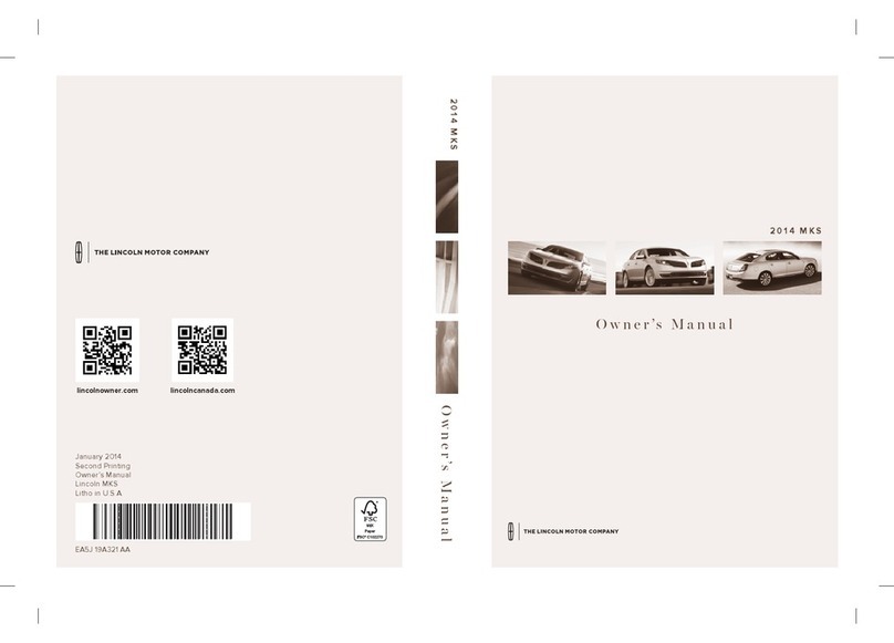 Lincoln MKS 2014 User manual