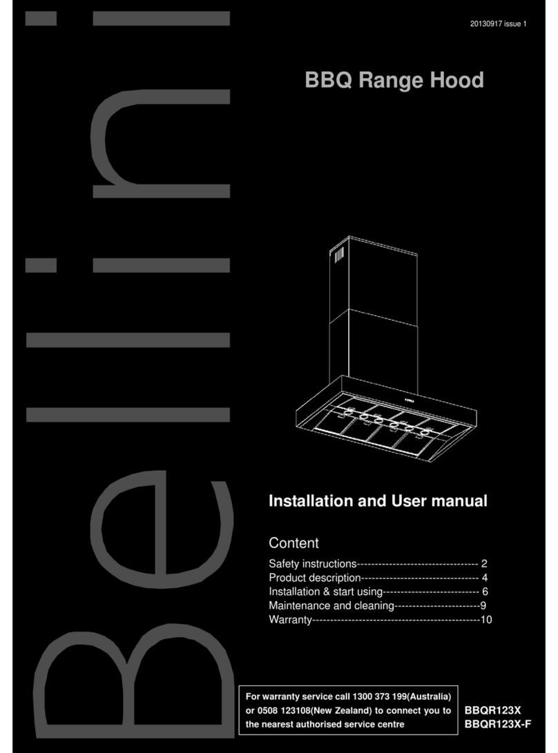 Bellini BBQR123X User manual Bellini BBQR123X User manual