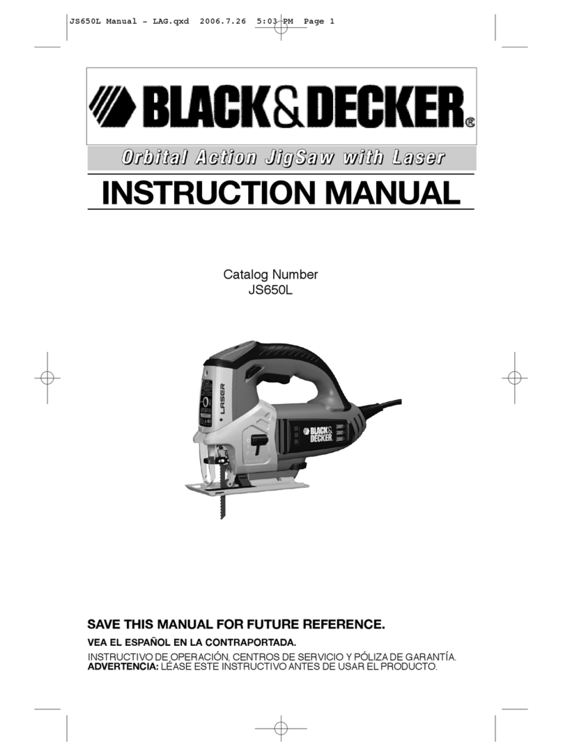 Black & Decker JS650L User manual