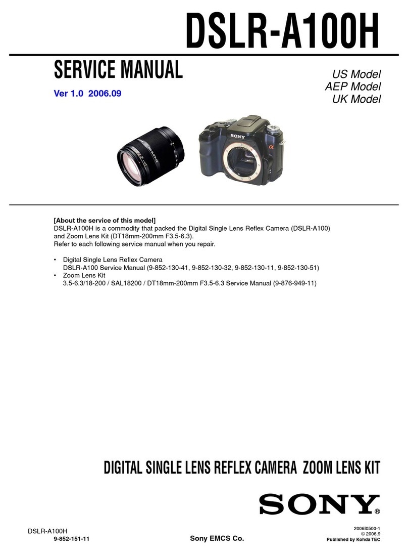 Sony DSLRA100H - Alpha A100H 10.2MP Digital SLR... User manual