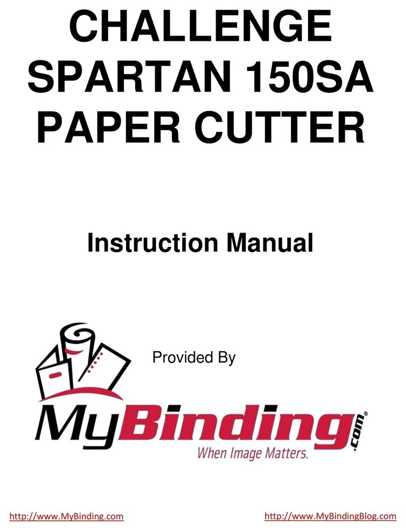 MyBinding CHALLENGE SPARTAN 150SA User manual
