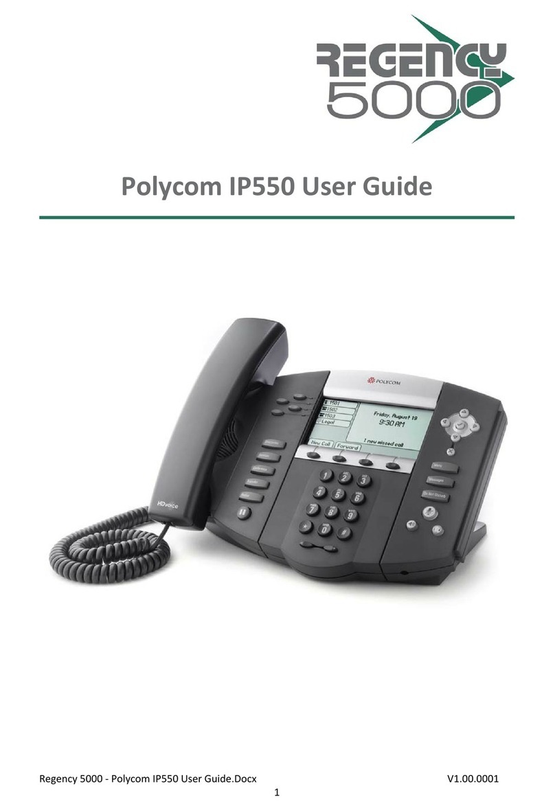 Polycom SoundPoint IP 550 User manual