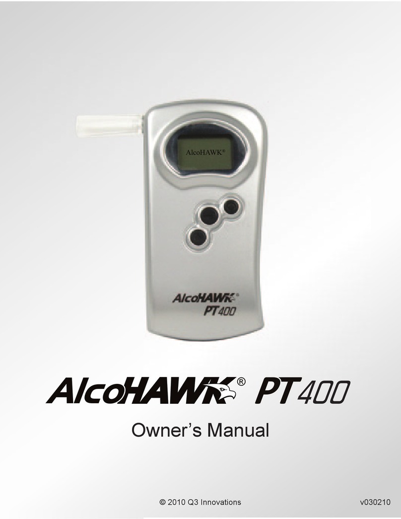 Alcohawk PT400 User manual