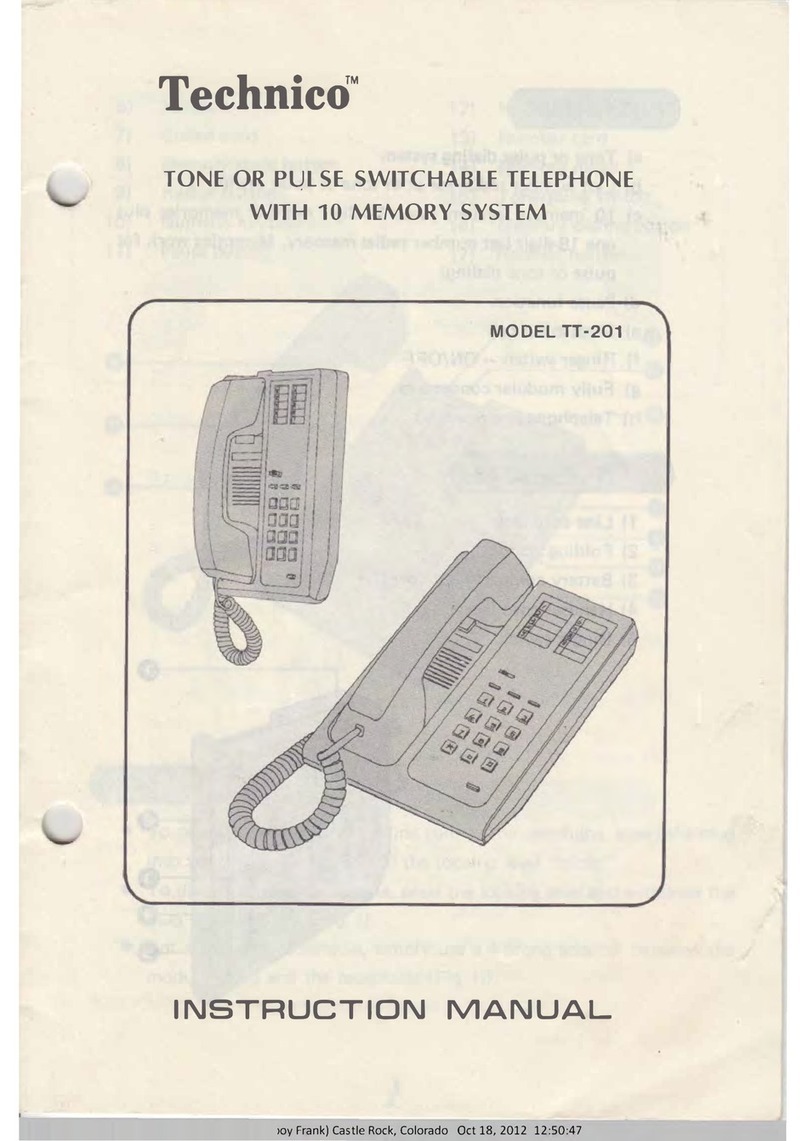 Technico TT-201 instruction manual