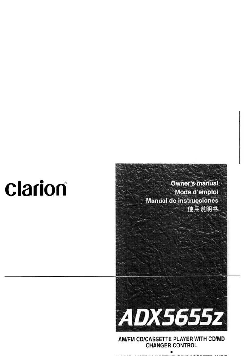 Clarion ADX5655z User manual