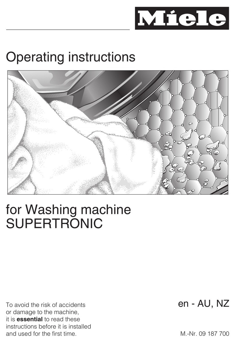 Miele SUPERTRONIC operating instructions